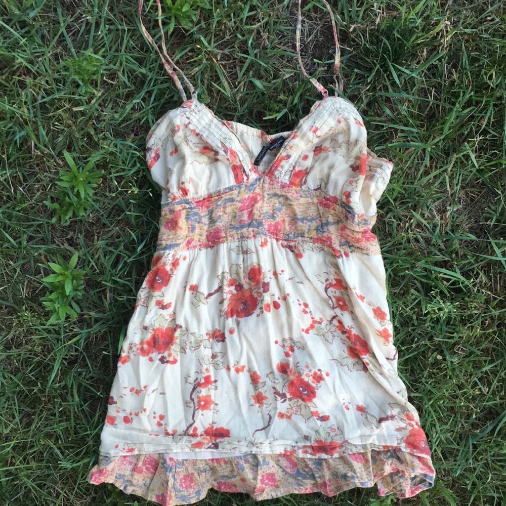 Anthropologie Passport rose boho floral tank top